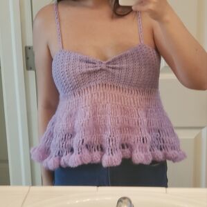 Crochet babydoll top